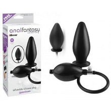 Load image into Gallery viewer, Anal Fantasy Inflatable Silicone Plug (Black)