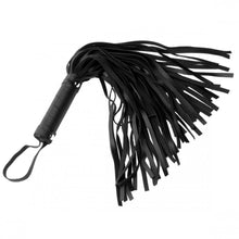 Load image into Gallery viewer, Pleather Pleasure Mini Flogger (Black)
