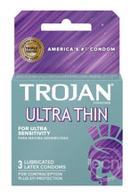 Load image into Gallery viewer, Trojan Ultra Thin Condoms - 3 Pack
