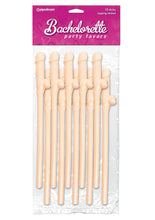 Load image into Gallery viewer, Bachelorette Party - 10 Dicky Sipping Straws (Vanilla)
