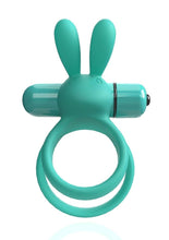 Load image into Gallery viewer, 4b Ohare XL Rechargeable Silicone Rabbit Vibrating Cock Ring - Green/Kiwi - XLarge
