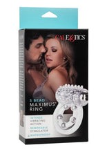 Load image into Gallery viewer, 5 Bead Maximus Ring Vibrating Cock Ring - Clear
