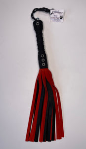 Bare Leatherworks - Midsize Cow Flogger (Red/Black)