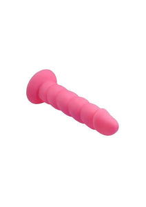 Suga' Daddy Silicone Dildo - 7 inch (Pink)