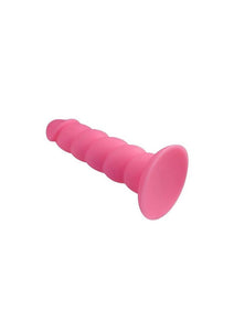 Suga' Daddy Silicone Dildo - 7 inch (Pink)