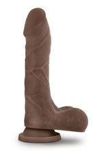 Load image into Gallery viewer, Au Naturel Mister Perfect Dildo with Balls 8.5in - Chocolate
