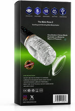Load image into Gallery viewer, The Male Rose 2 Rechargeable Sucking Masturbator - Black/Clear
