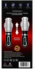 Load image into Gallery viewer, The Male Rose 3 Rechargeable Thrusting Rotating Masturbator - Black/Clear
