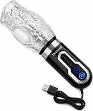 Load image into Gallery viewer, The Male Rose 3 Rechargeable Thrusting Rotating Masturbator - Black/Clear
