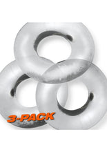 Load image into Gallery viewer, Oxballs Fat Willy Jumbo Cock Ring (3 pack) - Clear
