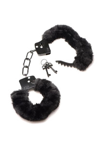 Cuffed in Fur Furry Handcuffs (Black)