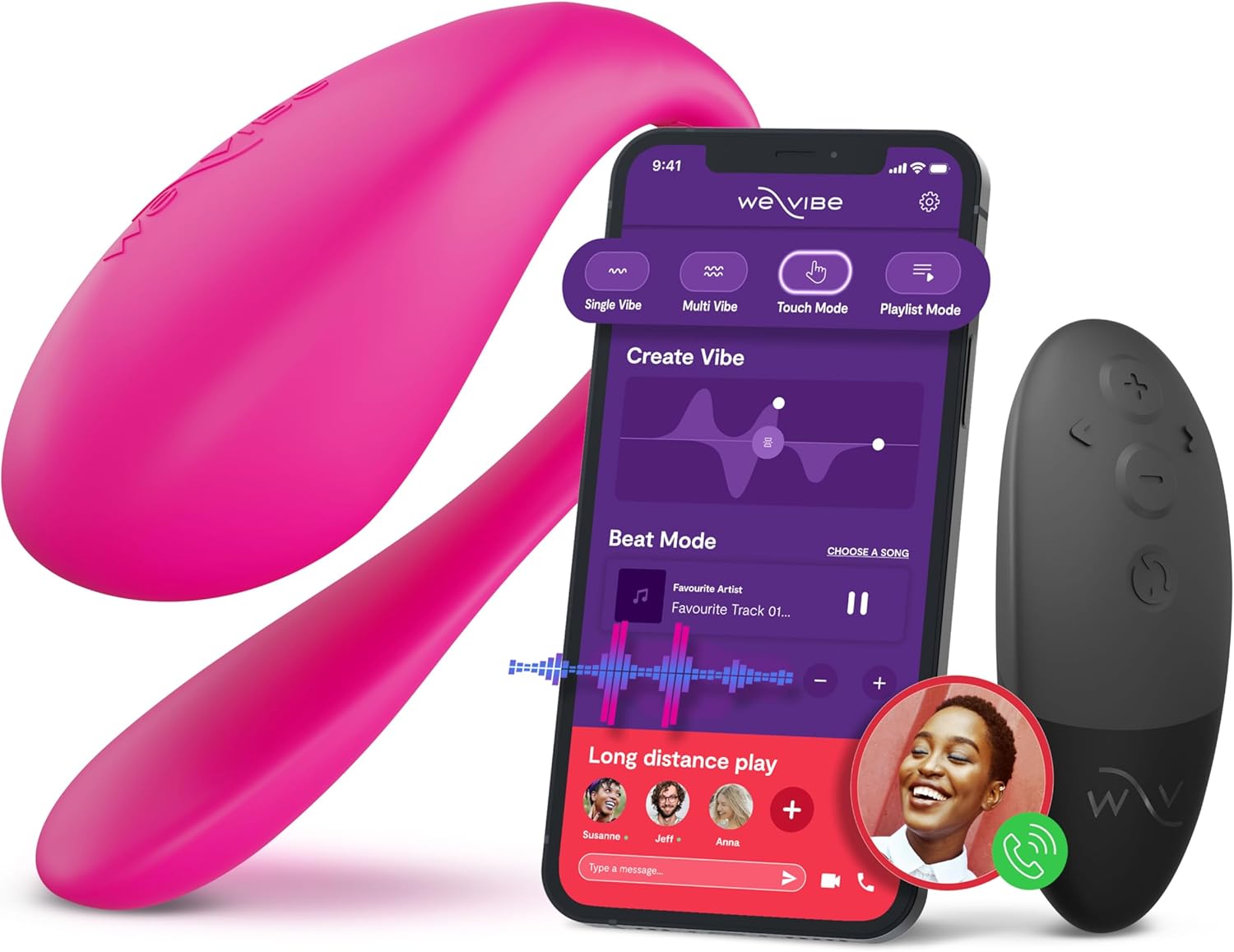 We-Vibe Jive 2 Silicone Rechargeable Remote Controlled Wearable G-Spot