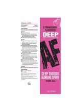 Load image into Gallery viewer, Deep AF Deep Throat Numbing Spray 1oz - Strawberry
