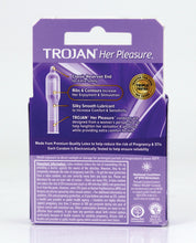 Load image into Gallery viewer, Trojan Her Pleasure Sensations Condom Lubricated
