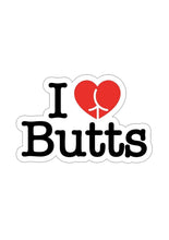 Load image into Gallery viewer, Pin - I love Butts Enamel Pin Red/White/Black
