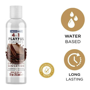 Swiss Navy 4 in 1 Chocolate Sensation - 1 oz