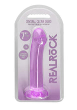 Load image into Gallery viewer, RealRock Crystal Clear Non Realistic Dildo with Suction Cup 6.7in
