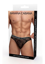 Load image into Gallery viewer, Banana Cabana Lace Nights Thong
