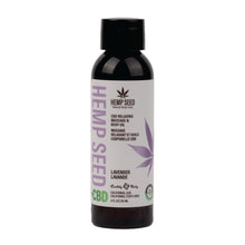 Load image into Gallery viewer, Hemp Seed CBD Relaxing Massage And Body Oil Lavender - 2 oz.
