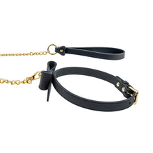 Load image into Gallery viewer, Temptasia Ardor Collar &amp; Leash Black With Bow
