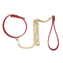 Load image into Gallery viewer, Temptasia Ardor Collar &amp; Leash Red With Bow
