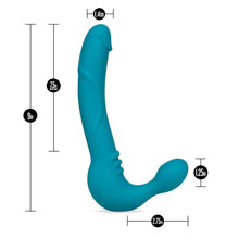 Load image into Gallery viewer, Temptasia Luna Strapless Silicone Dildo (Teal)
