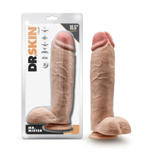 Load image into Gallery viewer, Dr. Skin Mr. Mister Dildo With Balls - 10.5 inch (Beige)
