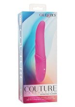 Load image into Gallery viewer, Couture Collection Gyrating Flicker Rechargeable Silicone Vibrator - Pink
