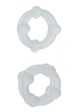 Load image into Gallery viewer, Alpha Liquid Silicone Double Stacker Rings - Clear
