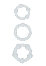 Load image into Gallery viewer, Alpha Liquid Silicone Beaded Rings Set - Clear
