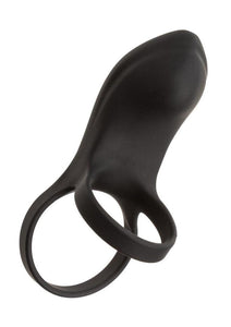 Closer Intimate Rechargeable Ring Feel Silicone Cock Ring - Black