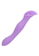 Load image into Gallery viewer, Couture Collection Dual Flickering Rechargeable Silicone Wand - Purple

