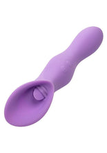 Load image into Gallery viewer, Couture Collection Dual Flickering Rechargeable Silicone Wand - Purple
