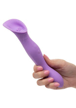 Load image into Gallery viewer, Couture Collection Dual Flickering Rechargeable Silicone Wand - Purple

