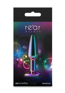 Rear Assets Chrome Tapered Anal Plug - Multicolor
