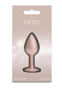 Rear Assets Chrome Anal Plug - Tan