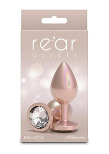 Rear Assets Chrome Anal Plug - Tan