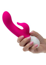 Load image into Gallery viewer, Basic Essentials Rechargeable Dual Pleaser Rechargeable Silicone Vibrator - Pink
