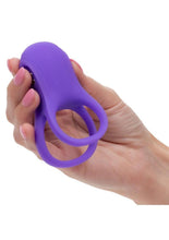 Load image into Gallery viewer, Basic Essentials Rechargeable Ridge Rider Silicone Cock Ring
