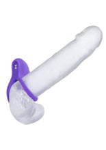 Load image into Gallery viewer, Basic Essentials Rechargeable Ridge Rider Silicone Cock Ring
