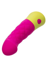 Load image into Gallery viewer, Rave Quilted G Rechargeable Silicone Vibrator - Pink/Yellow
