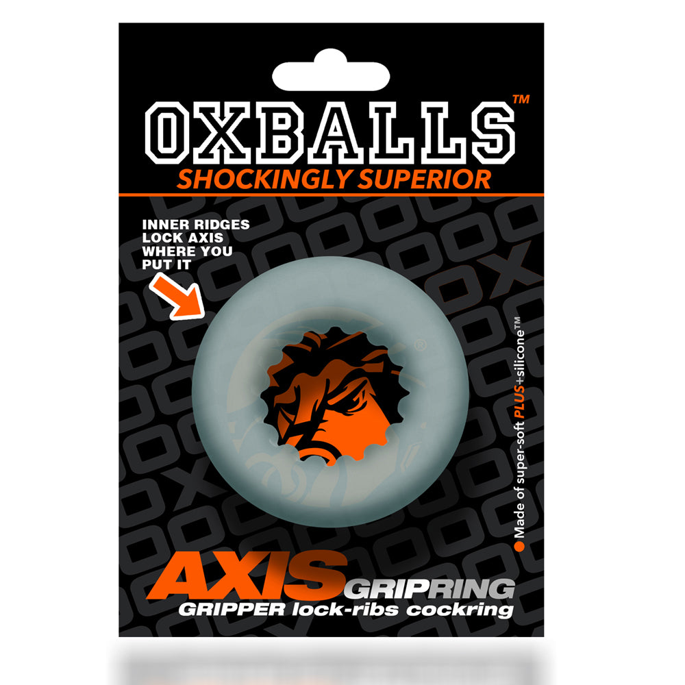 Oxball - Axis Grip Cock Ring (Clear/Ice)