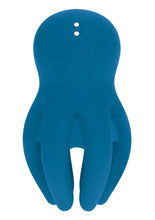 Load image into Gallery viewer, Levelz Digital Vibrating Silicone Rechargeable Penis Head Stimulator with Tentacles - Teal
