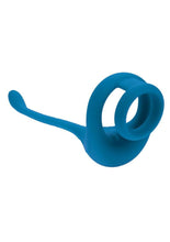 Load image into Gallery viewer, Levelz Dual Motor Rechargeable Silicone Cock Ring with Prostate Stimulator - Teal
