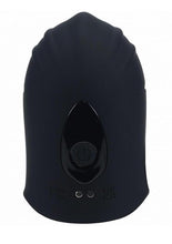 Load image into Gallery viewer, Levelz Adjustable Vibrating Silicone Rechargeable Penis Head Stimulator - Black
