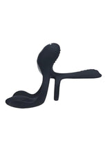 Load image into Gallery viewer, Levelz Triple Motor Vibrating Silicone Rechargeable Cock Ring - Black
