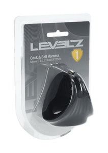 Levelz Silicone Cock & Ball Harness - Black