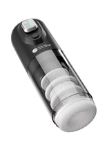 Load image into Gallery viewer, SVibe Ikon SPARK Rechargeable Thrusting Rotating Masturbator - Clear/Black
