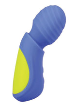 Load image into Gallery viewer, Mood Play Rechargeable Silicone Mini Power Wand - Blue/Yellow

