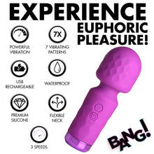 Load image into Gallery viewer, Bang 10X Mini Silicone Wand (Purple)
